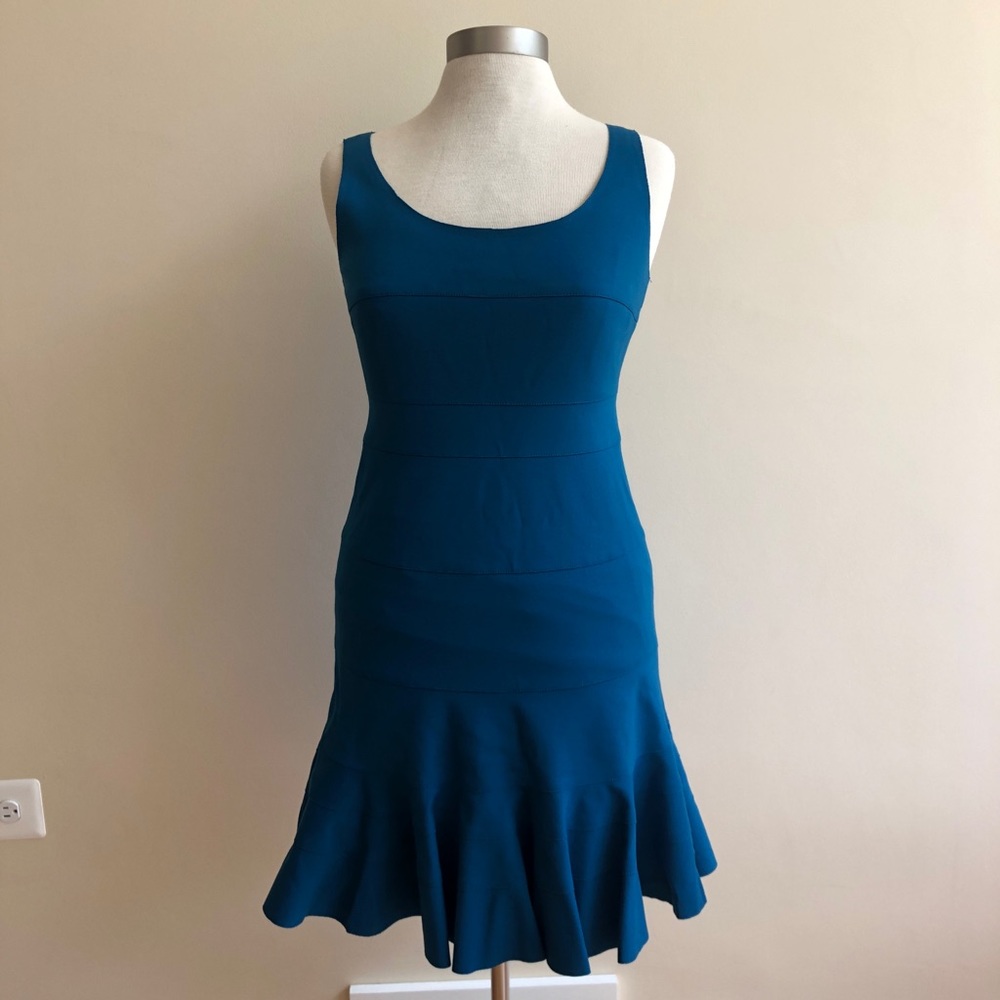 AKRIS like new blue dress